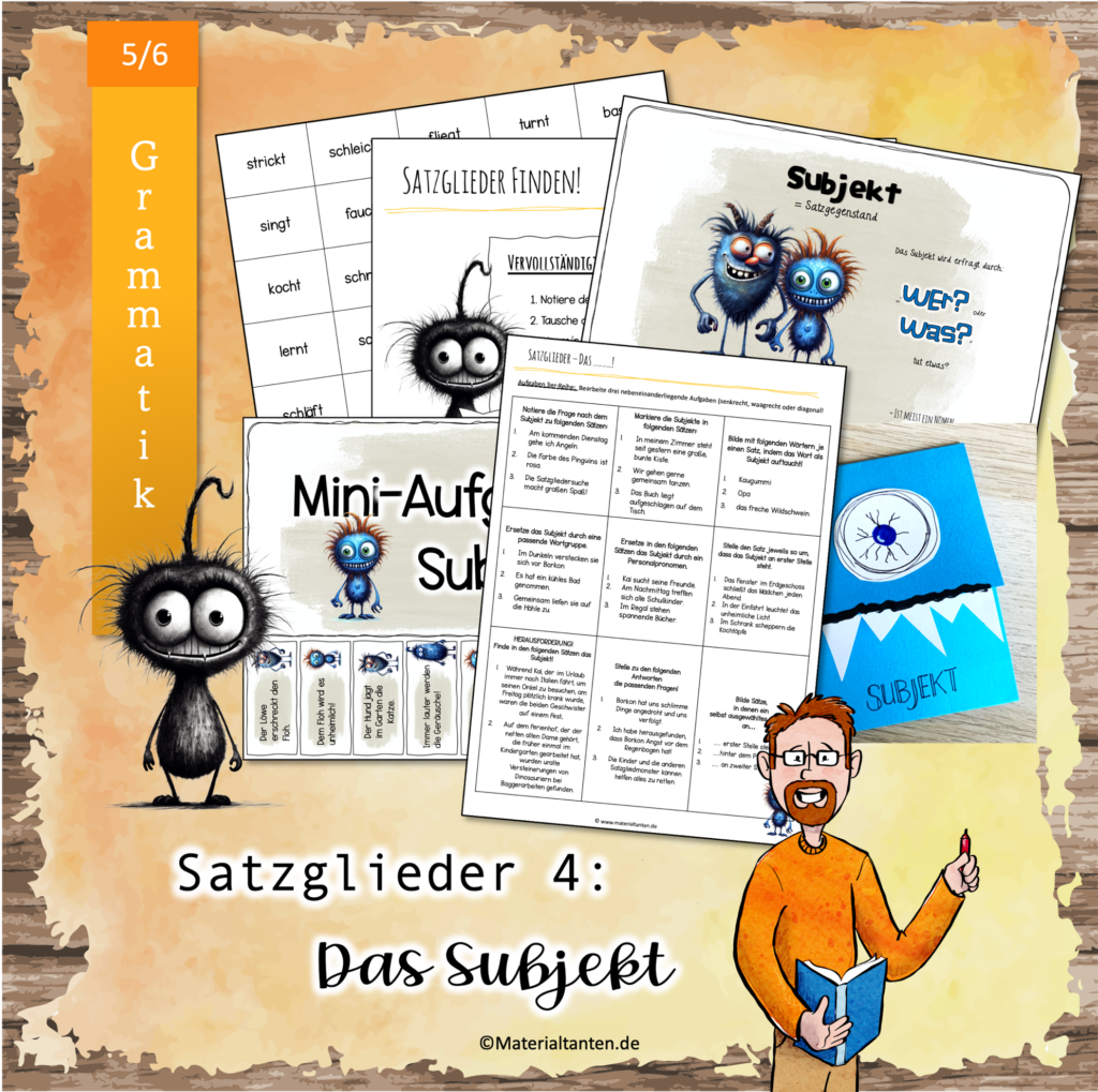 Satzglieder 4 Das Subjekt Materialtanten satzglieder-4-das-subjekt-materialtanten