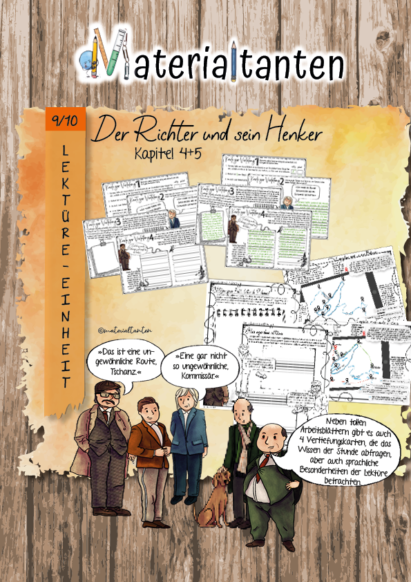 Der Richter Und Sein Henker Kapitel Seitenzahl Lektüre: Der Richter und sein Henker: Kapitel 4+5 | Materialtanten