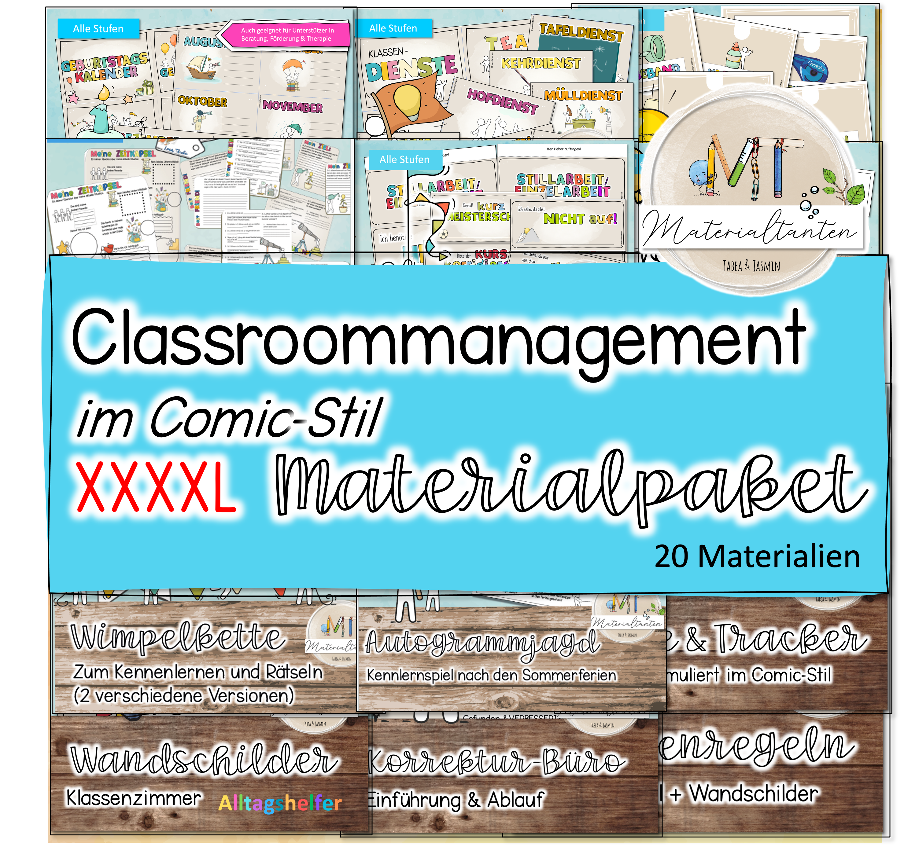 Deckblatt Quadrat Comic Stil